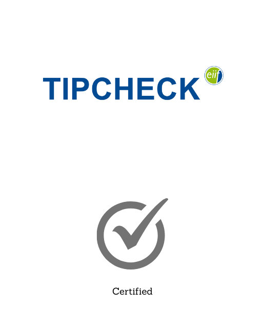 TIPCHECK Logo, certified